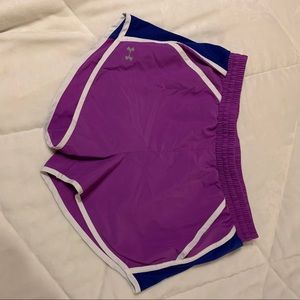 Purple UnderArmour Shorts WITH POCKETS